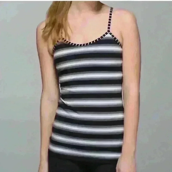 Lululemon Power Y Tank Luon Capilano Stripe Black and White - Picture 2 of 9